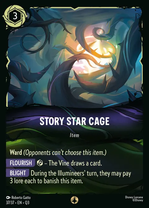 Story Star Cage Disney Lorcana card