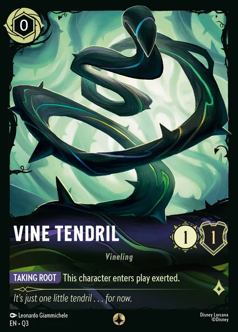 Vine Tendril Disney Lorcana card