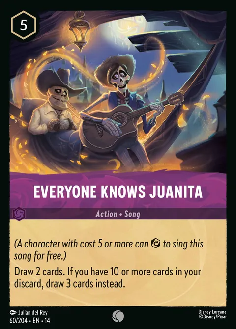 Everyone Knows Juanita Disney Lorcana card
