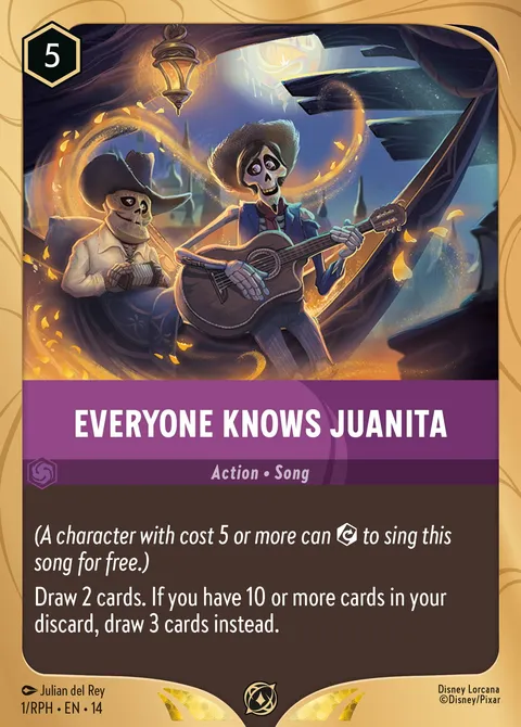 Everyone Knows Juanita Disney Lorcana card