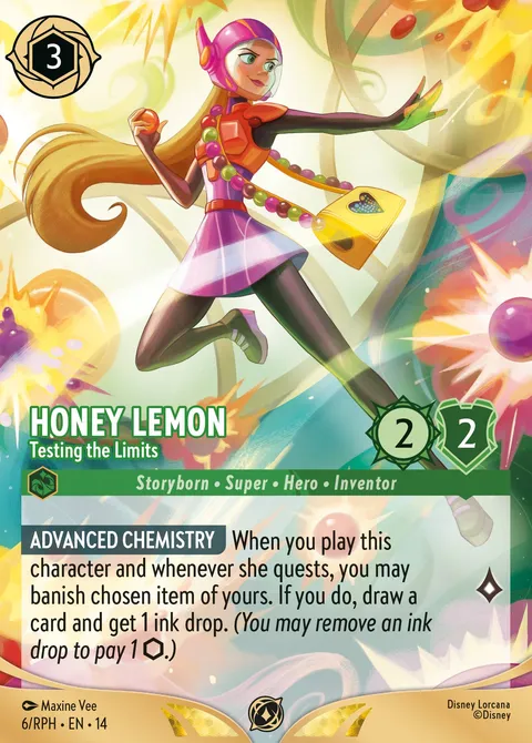 Honey Lemon — Testing the Limits Disney Lorcana card