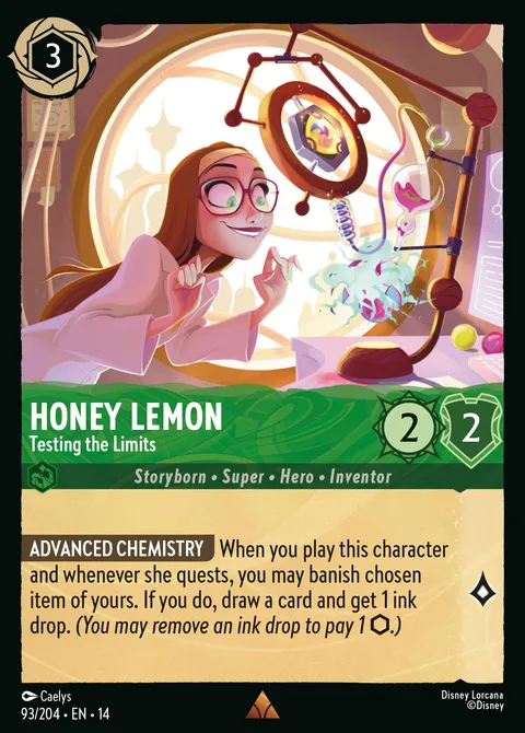 Honey Lemon — Testing the Limits Disney Lorcana card
