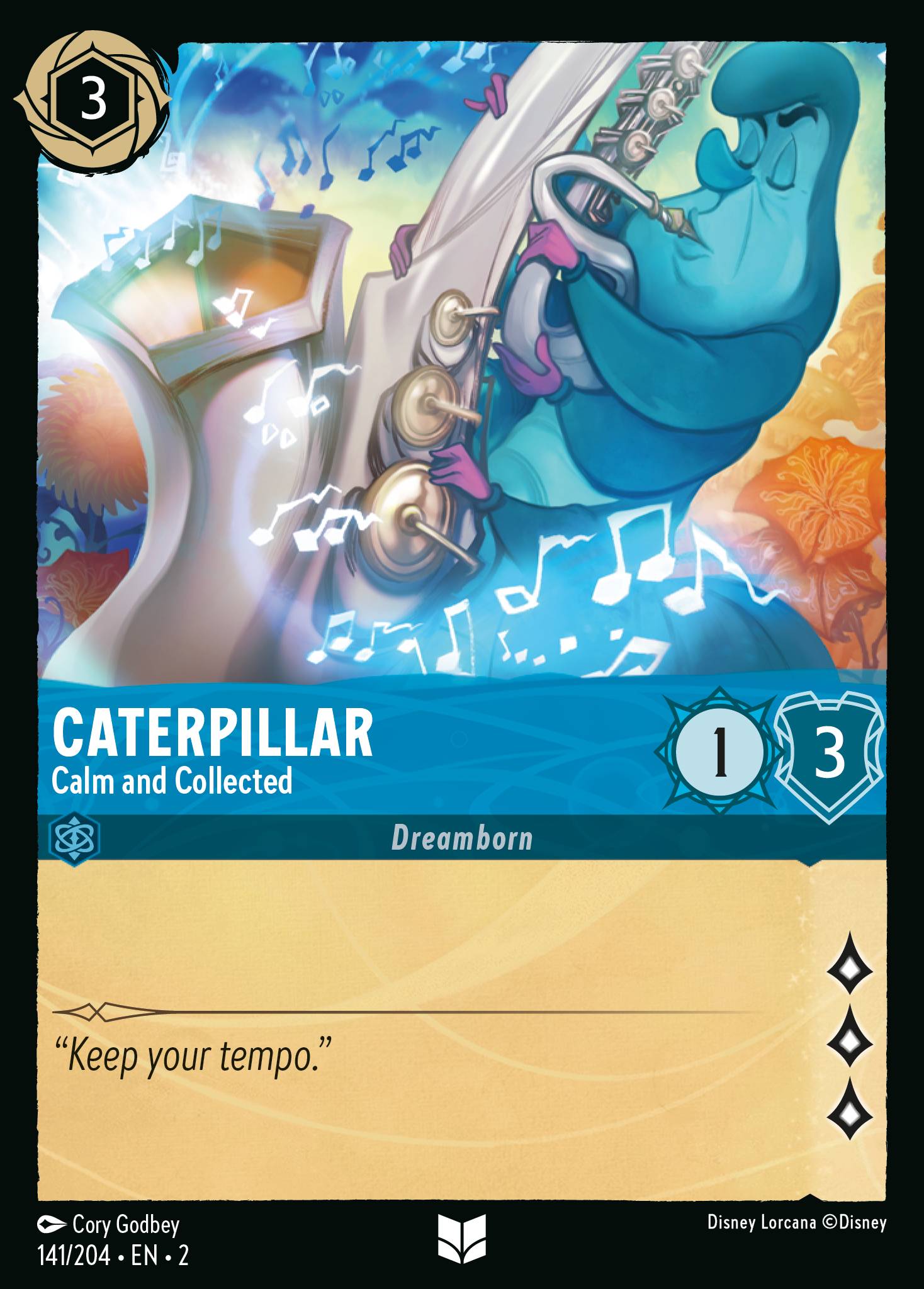 Caterpillar — Calm and Collected Disney Lorcana card
