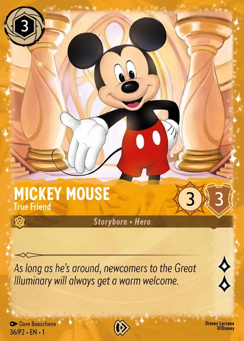 Mickey Mouse — True Friend Disney Lorcana card