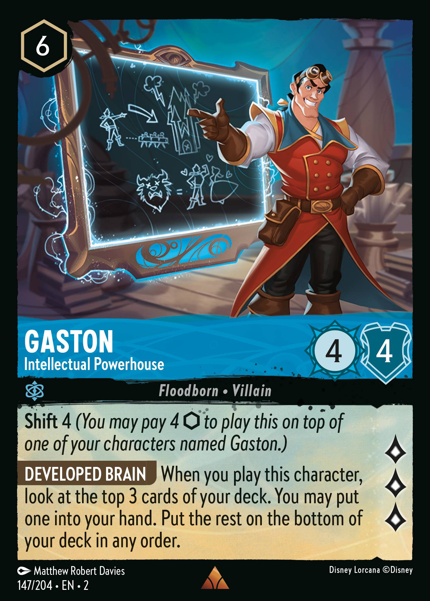 Gaston — Intellectual Powerhouse Disney Lorcana card