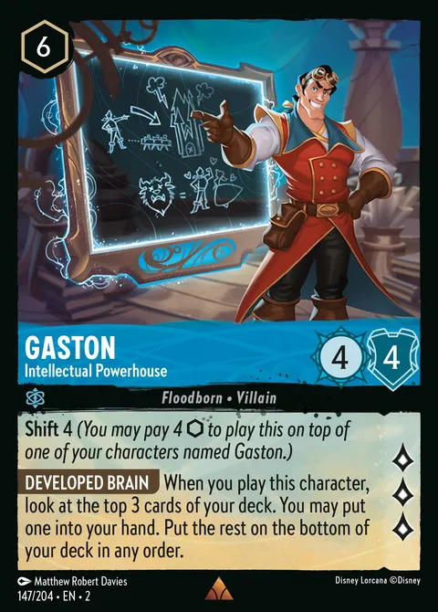 Gaston — Intellectual Powerhouse Disney Lorcana card