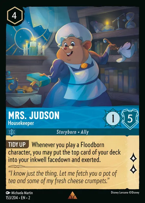 Mrs. Judson — Housekeeper Disney Lorcana card