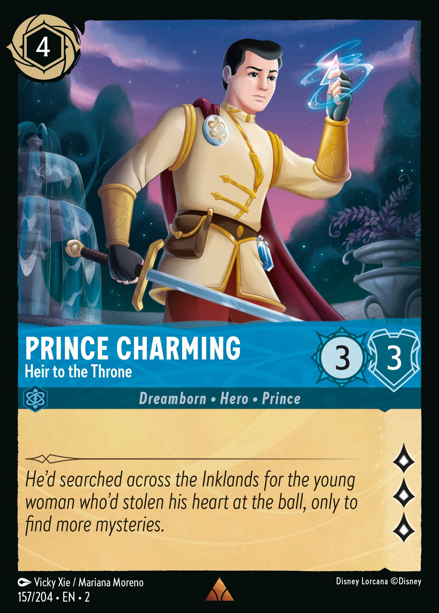 Prince Charming — Heir to the Throne Disney Lorcana card