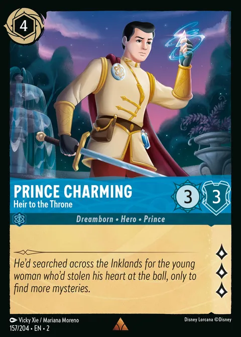 Prince Charming — Heir to the Throne Disney Lorcana card