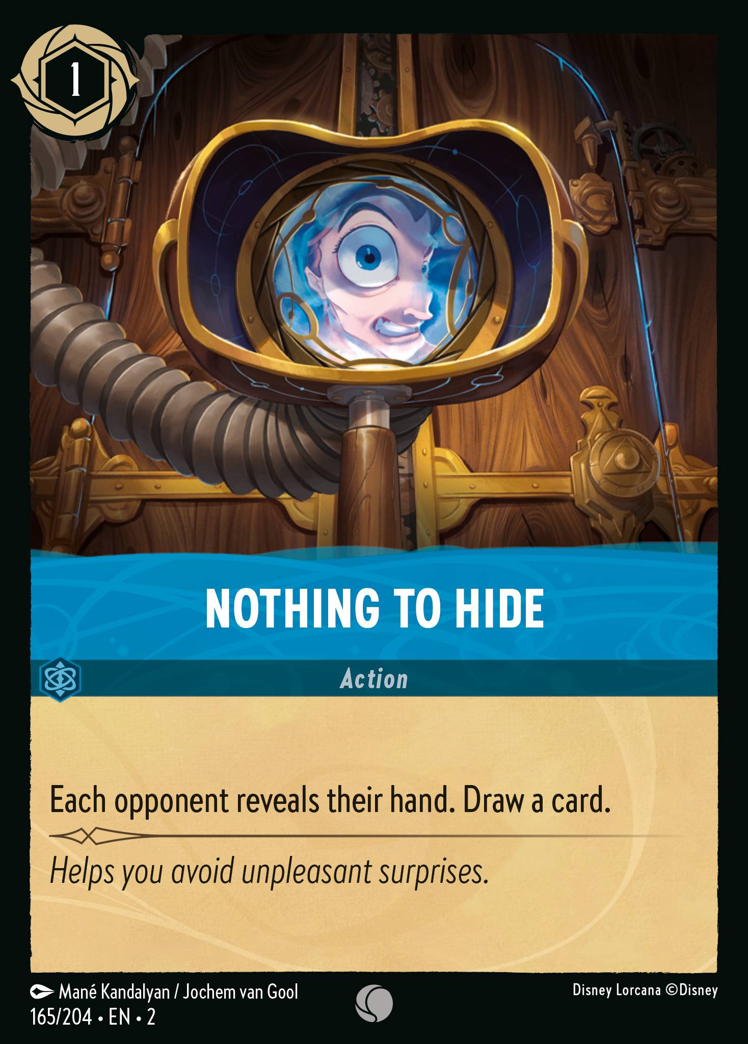 Nothing to Hide Disney Lorcana card