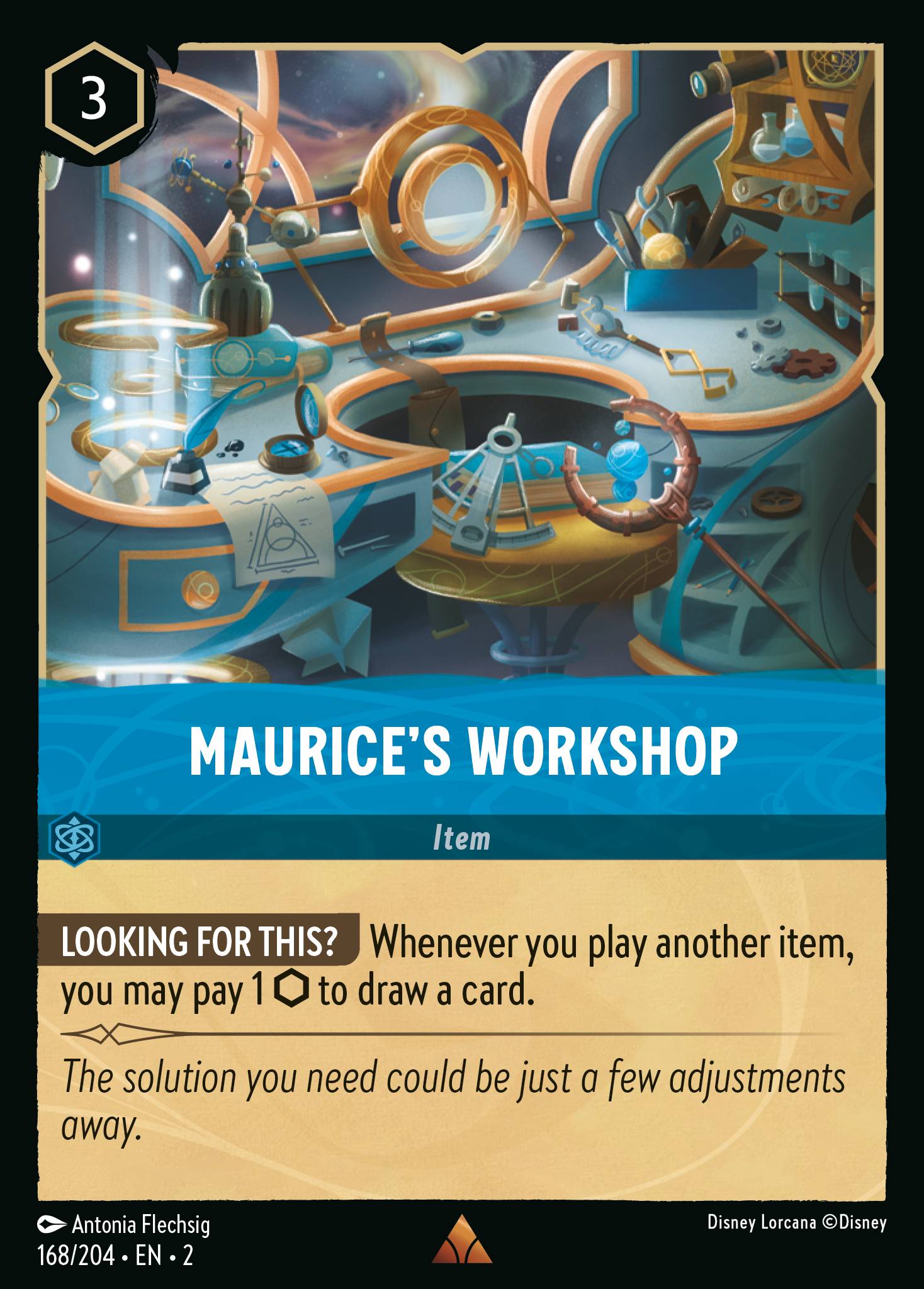 Maurice's Workshop Disney Lorcana card