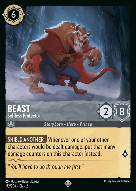 Beast — Selfless Protector Disney Lorcana card
