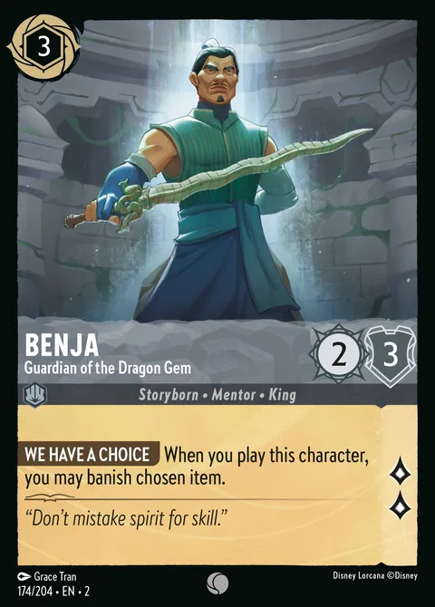 Benja — Guardian of the Dragon Gem Disney Lorcana card