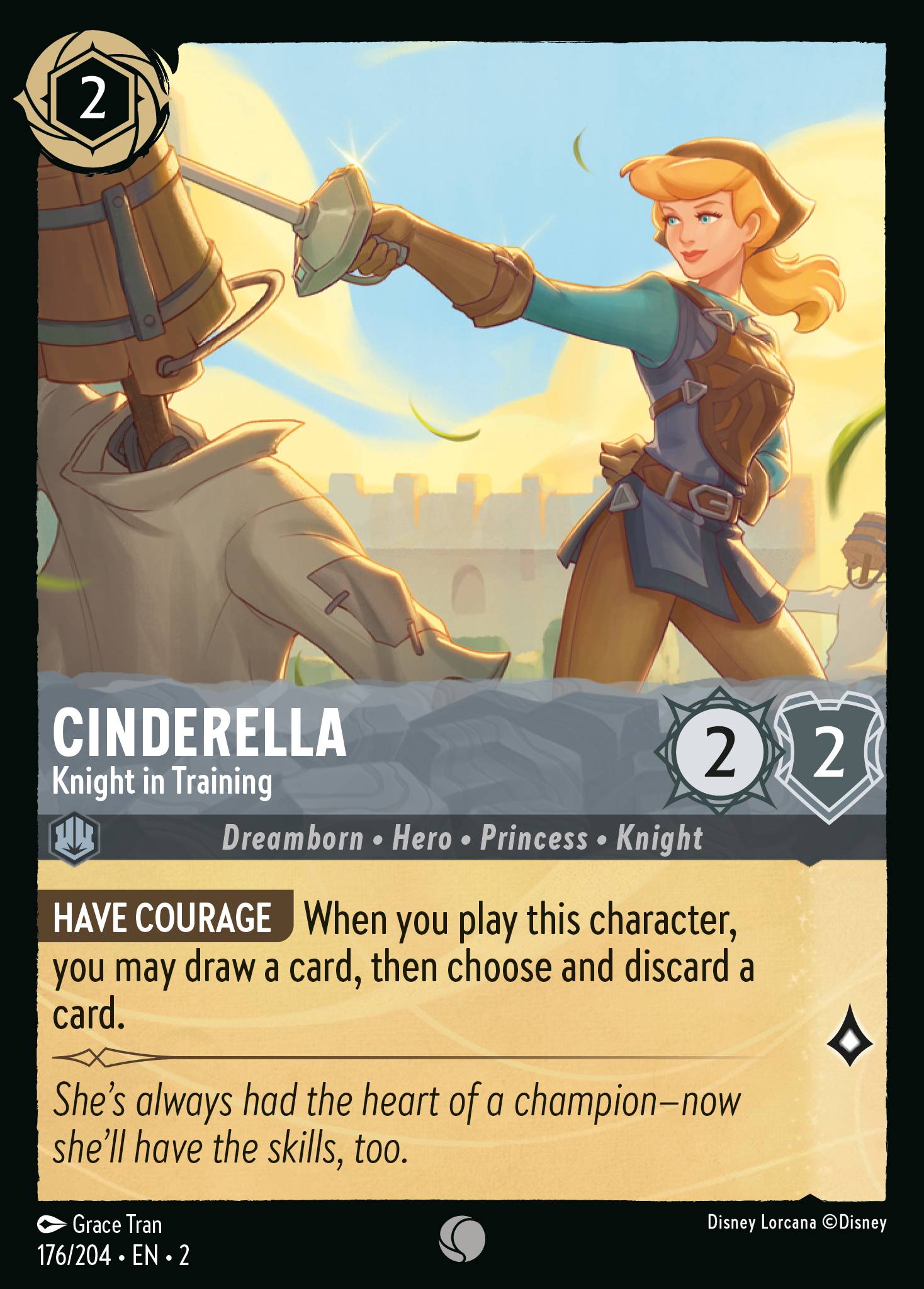 Cinderella — Knight in Training Disney Lorcana card