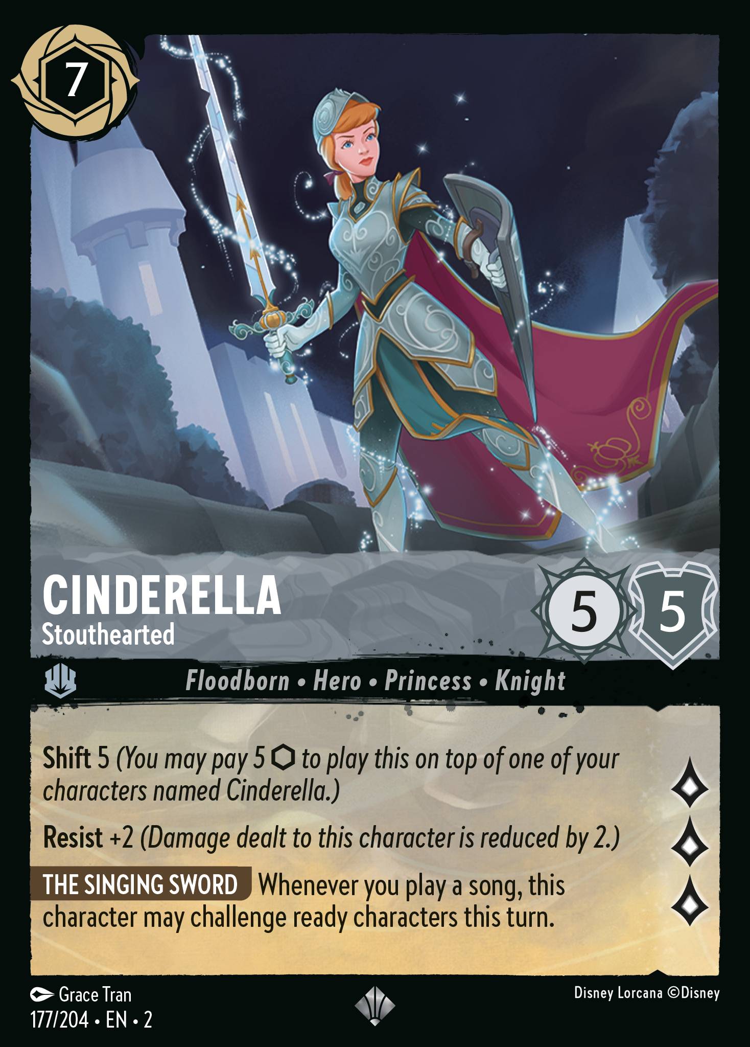 Cinderella — Stouthearted Disney Lorcana card