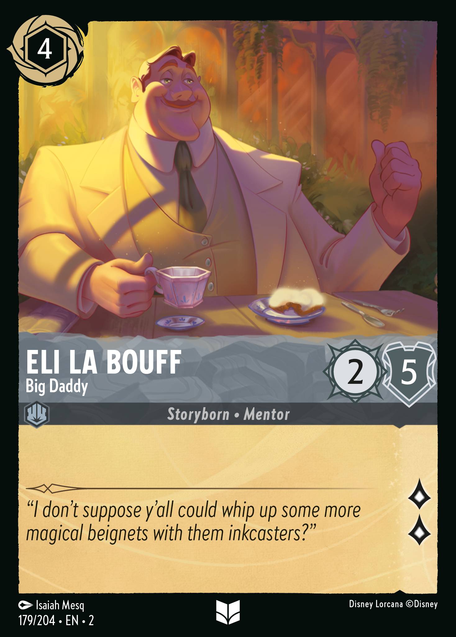 Eli La Bouff — Big Daddy Disney Lorcana card