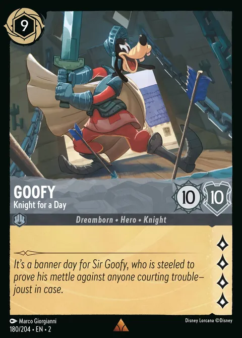 Goofy — Knight for a Day Disney Lorcana card