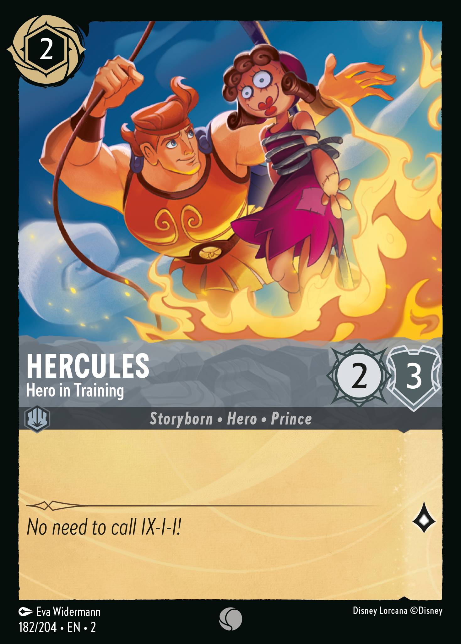 Hercules — Hero in Training Disney Lorcana card