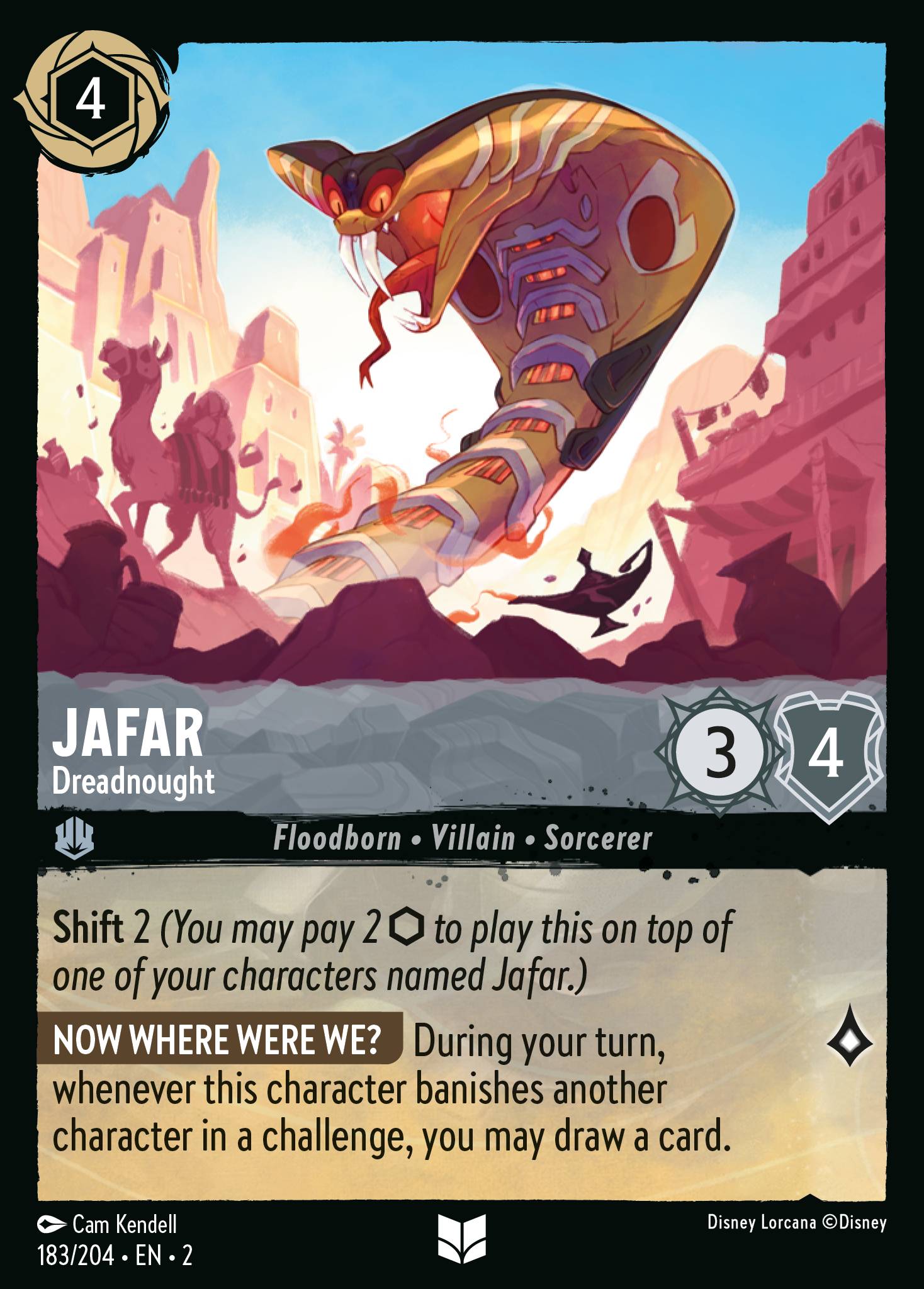 Jafar — Dreadnought Disney Lorcana card