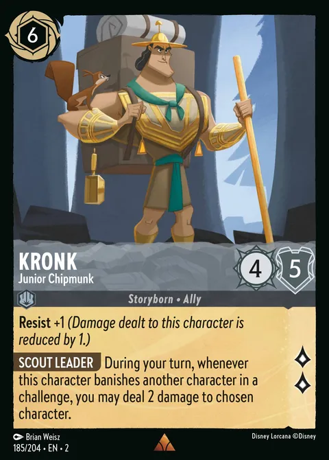Kronk — Junior Chipmunk Disney Lorcana card