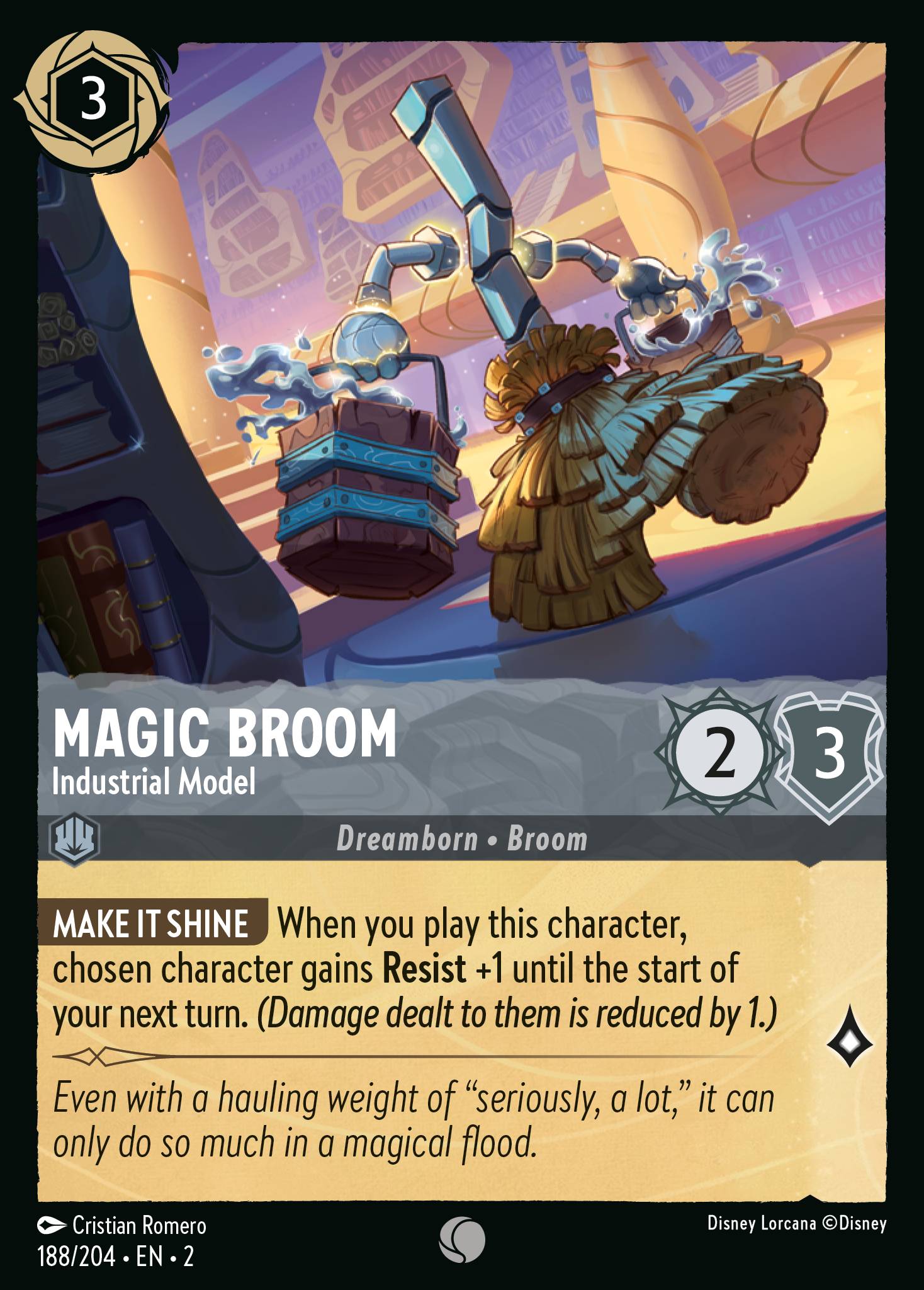 Magic Broom — Industrial Model Disney Lorcana card