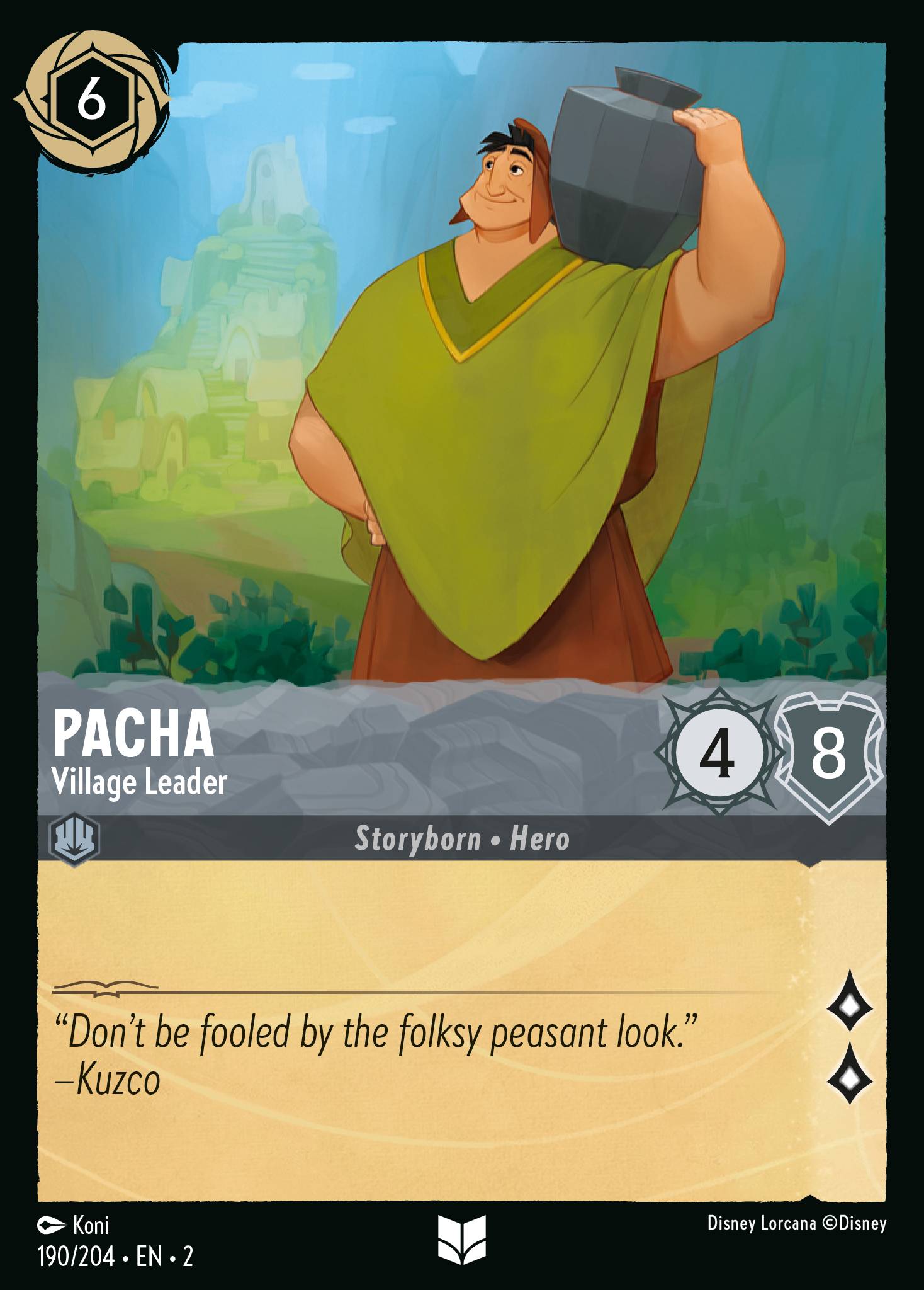 Pacha — Village Leader Disney Lorcana card