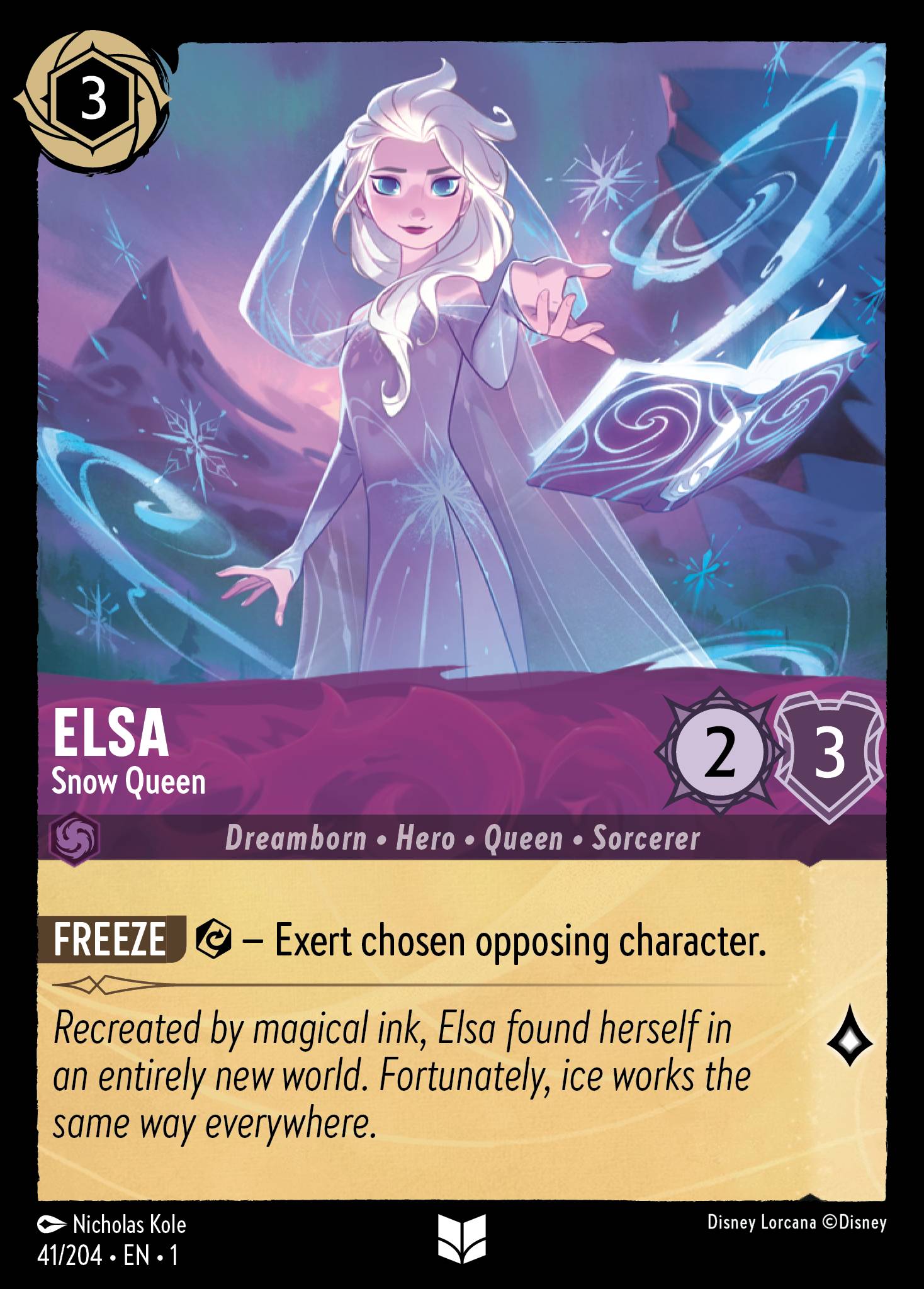 Elsa — Snow Queen Disney Lorcana card
