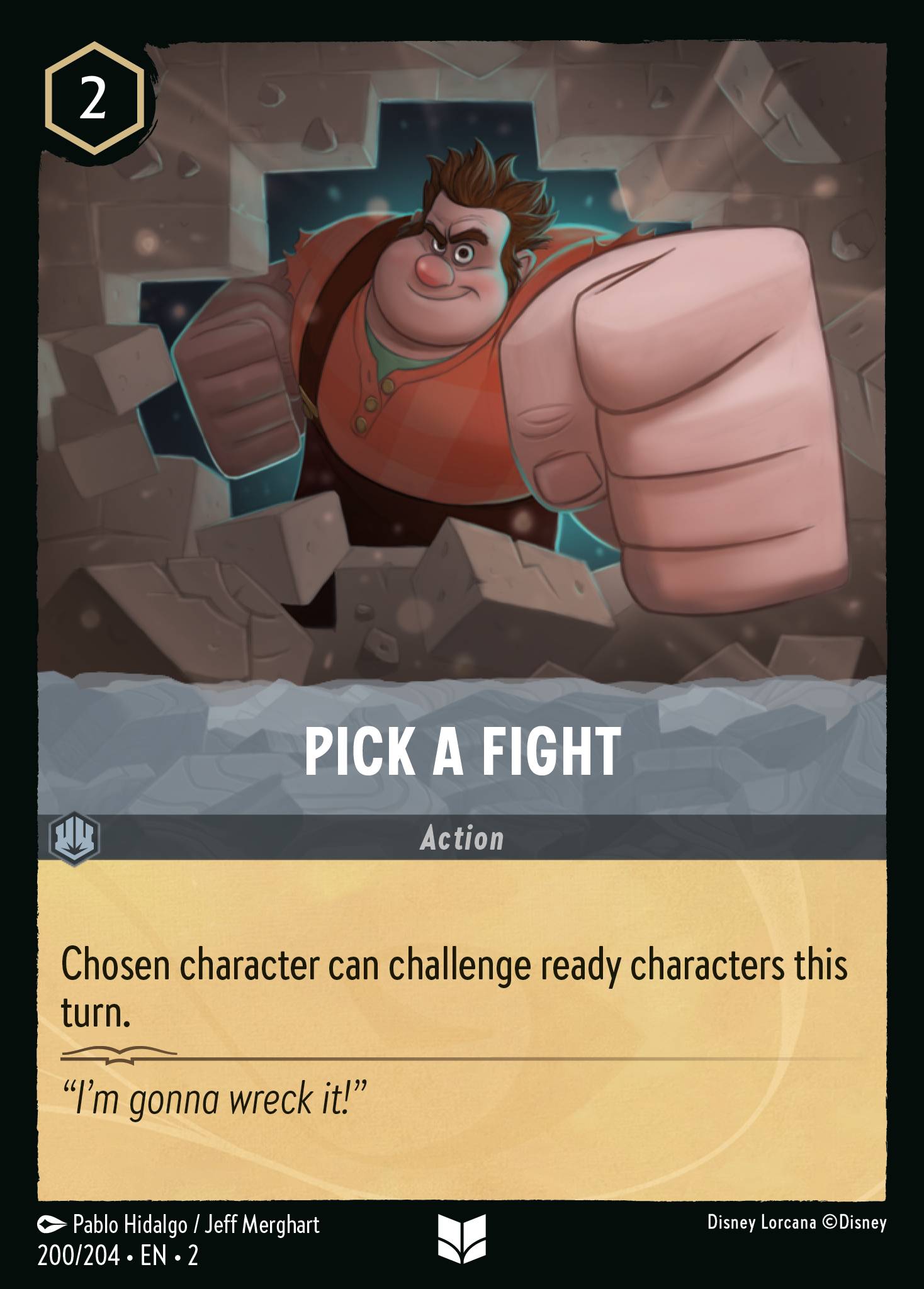 Pick a Fight Disney Lorcana card