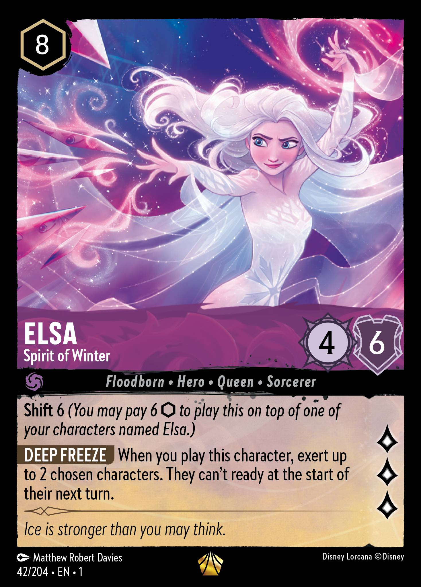 Elsa — Spirit of Winter Disney Lorcana card