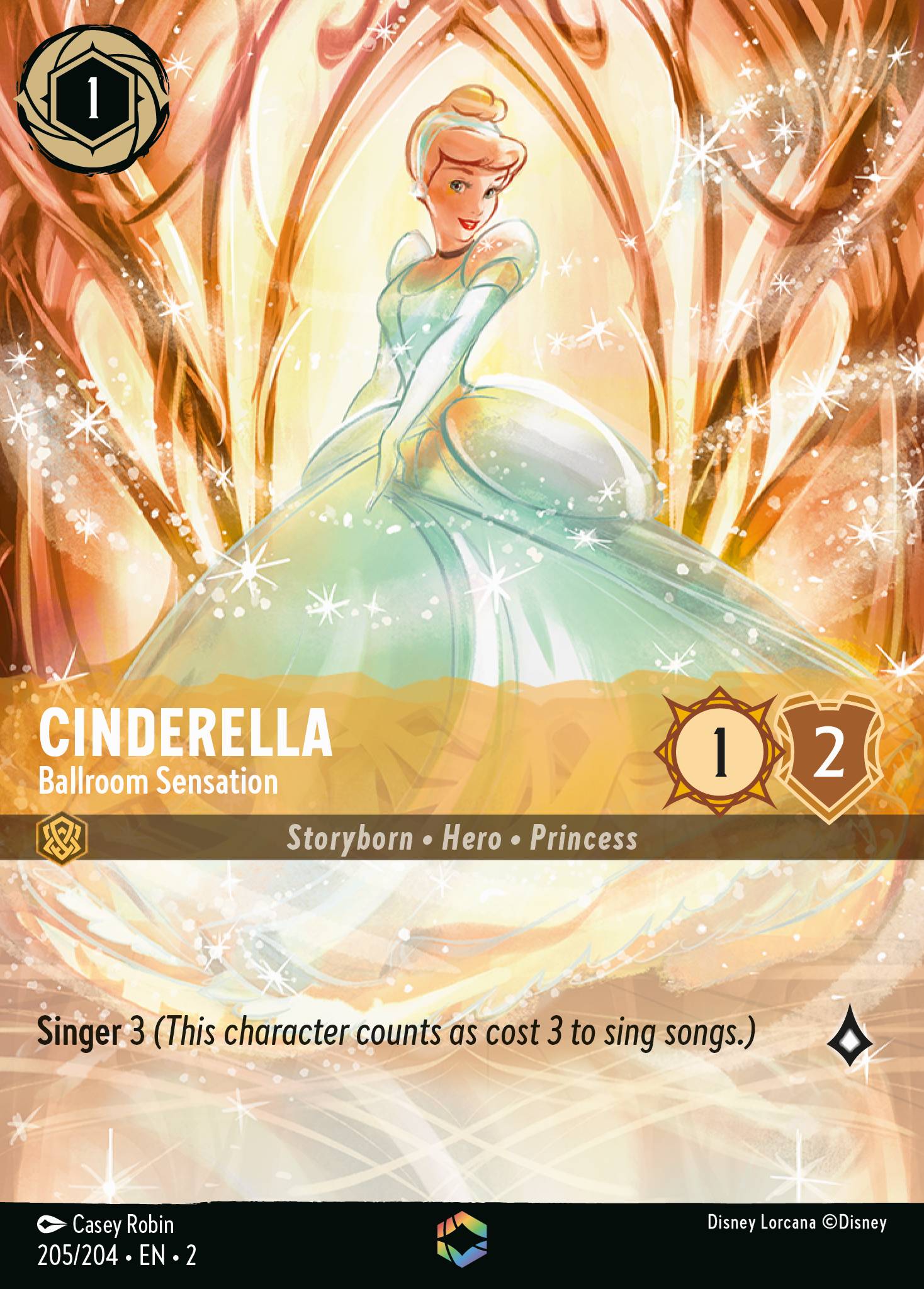 Cinderella — Ballroom Sensation Disney Lorcana card