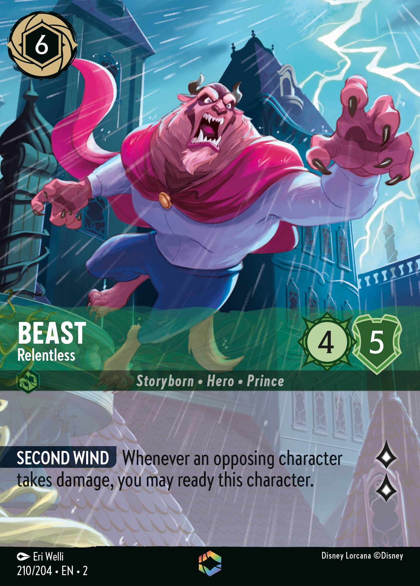 Beast — Relentless Disney Lorcana card
