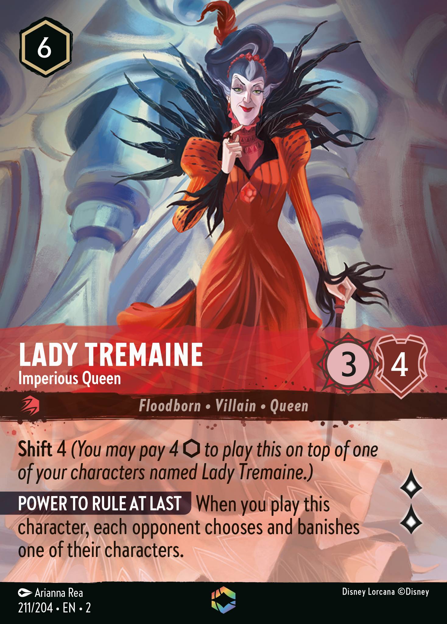 Lady Tremaine — Imperious Queen Disney Lorcana card