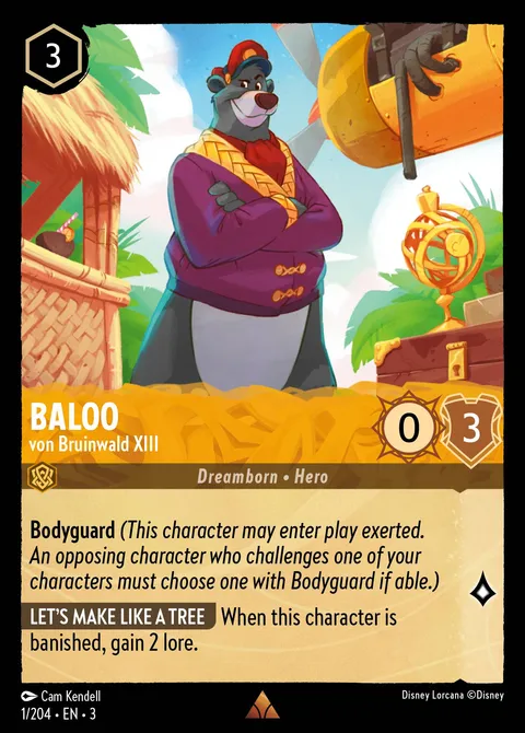 Baloo — von Bruinwald XIII Disney Lorcana card