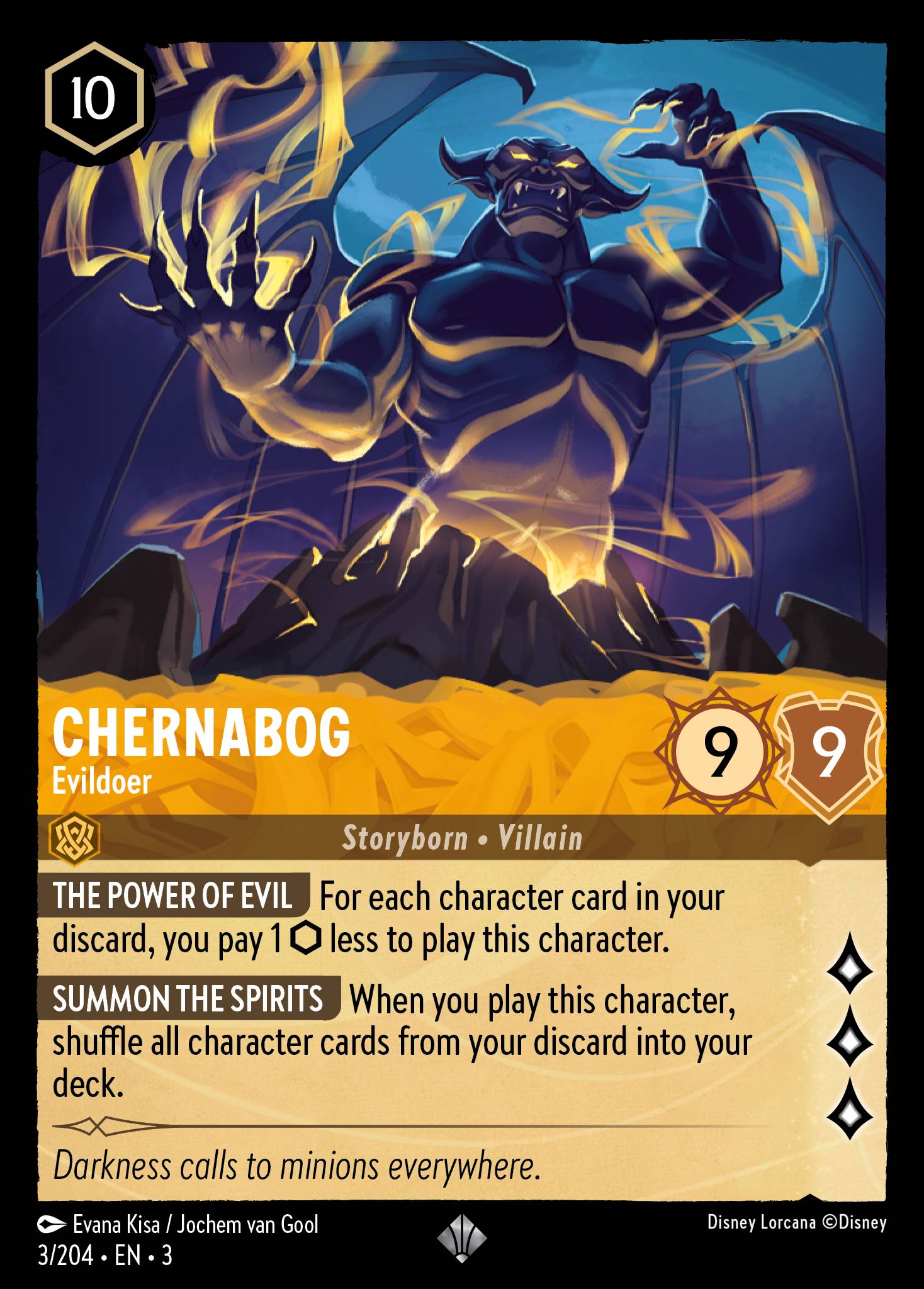 Chernabog — Evildoer Disney Lorcana card