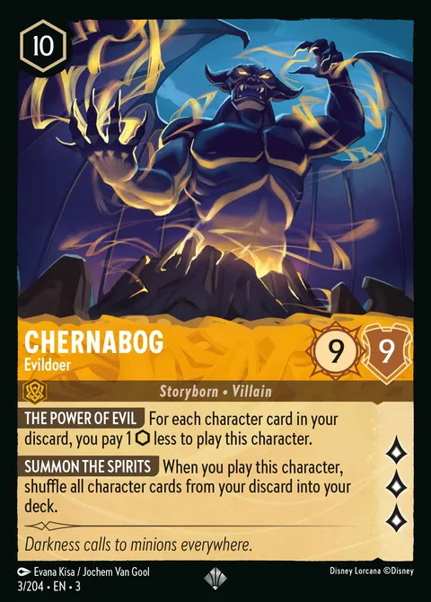 Chernabog — Evildoer Disney Lorcana card