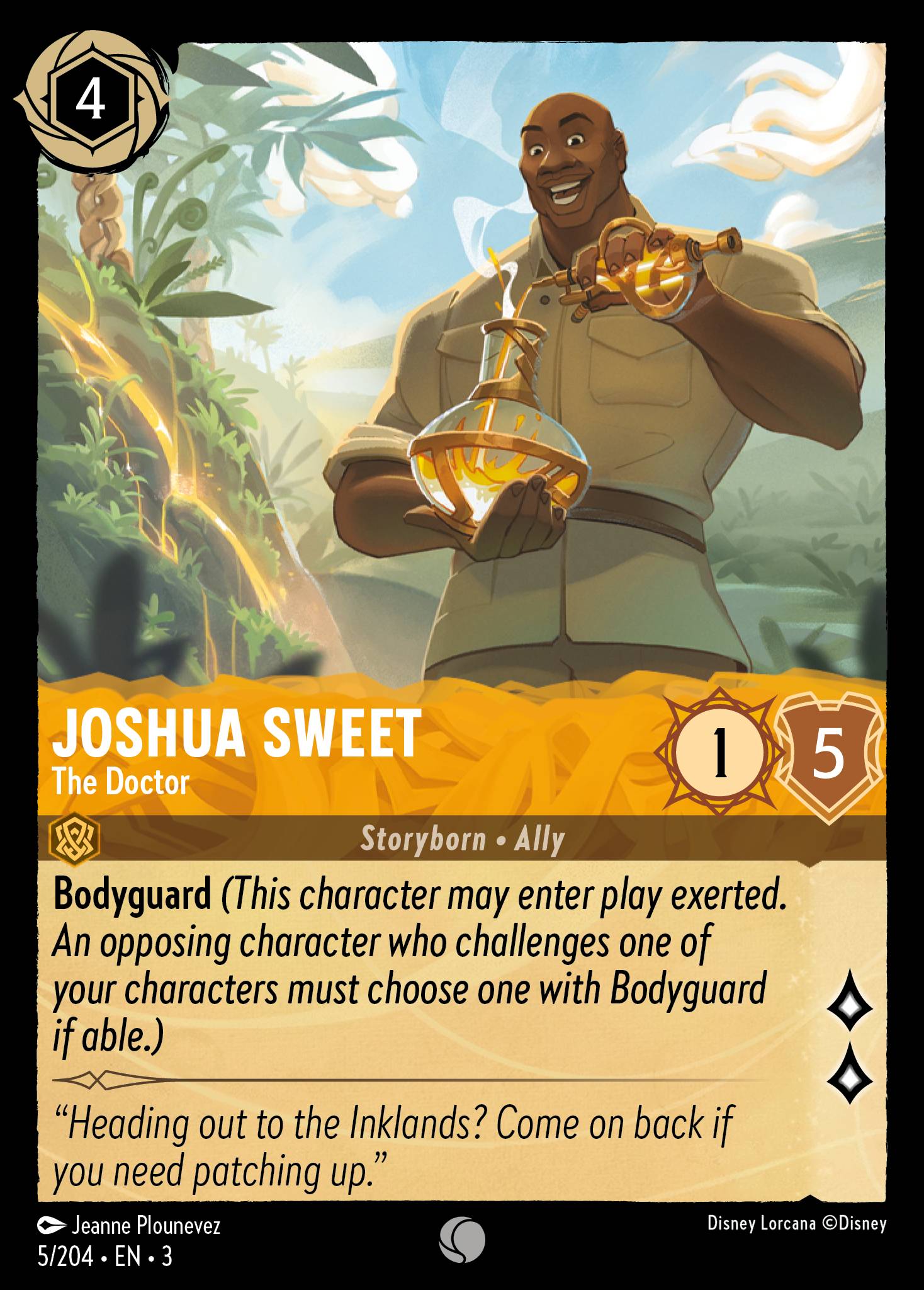 Joshua Sweet — The Doctor Disney Lorcana card