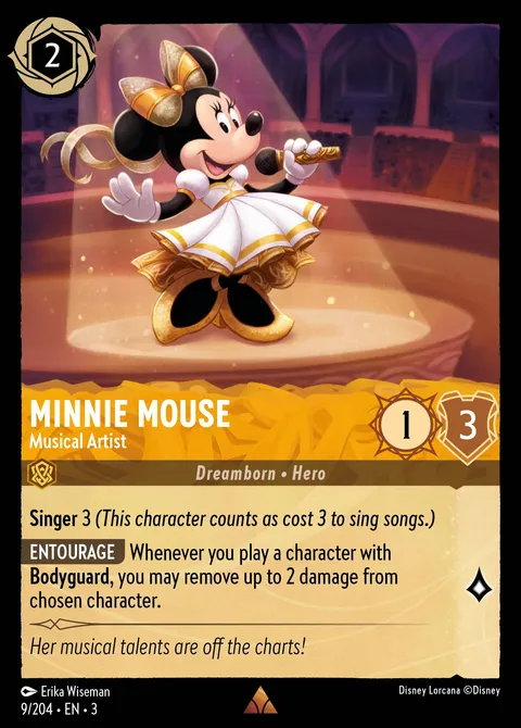 Minnie Mouse — Musical Artist Disney Lorcana card