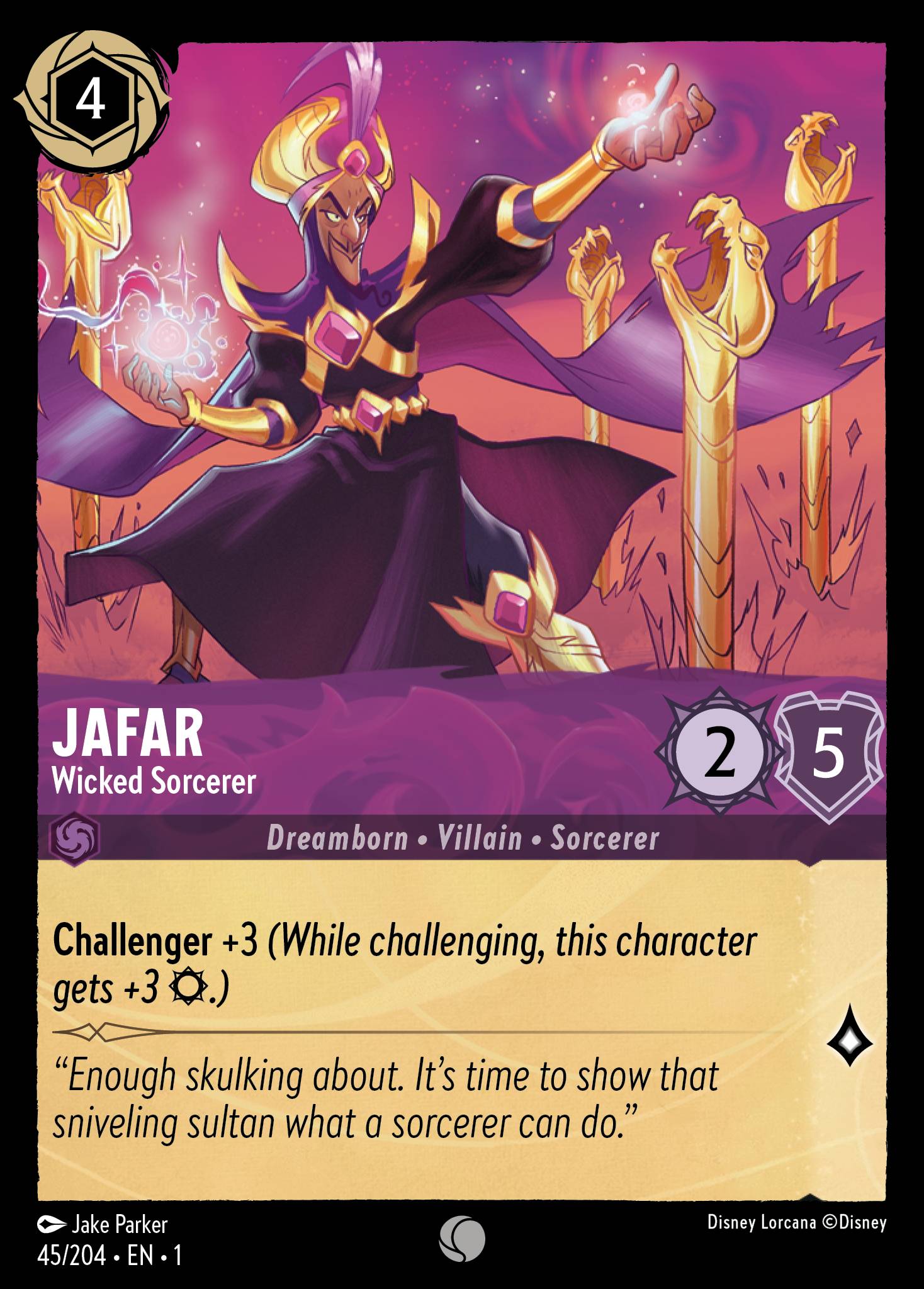 Jafar — Wicked Sorcerer Disney Lorcana card