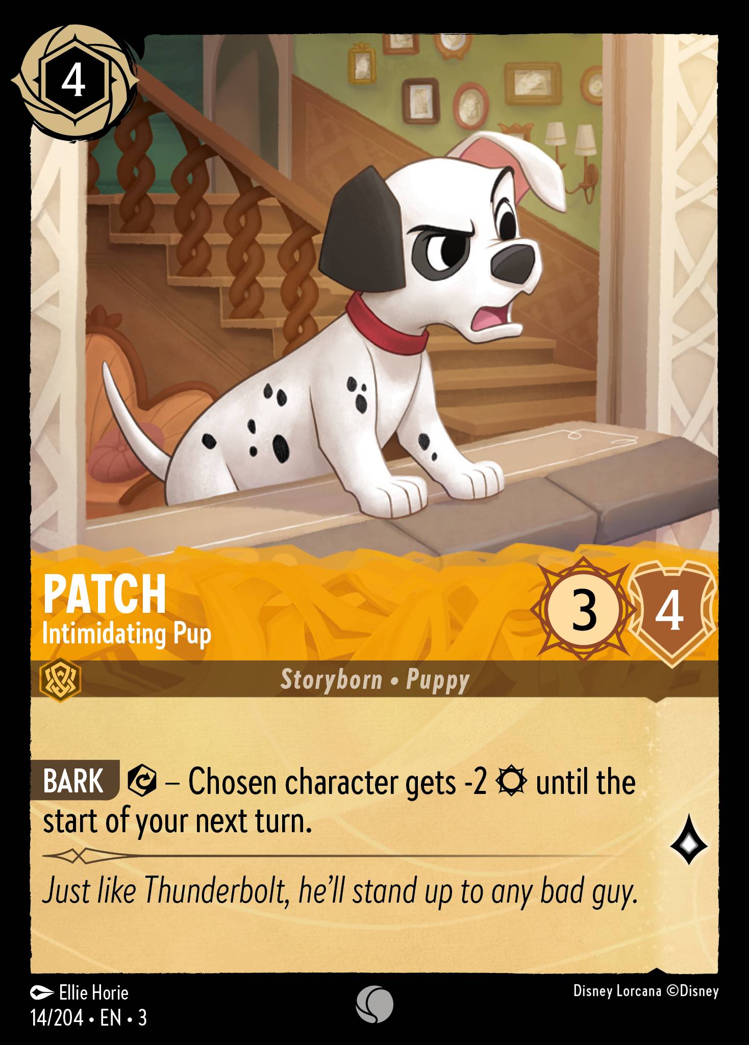 Patch — Intimidating Pup Disney Lorcana card