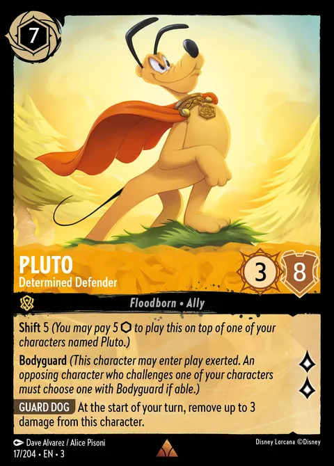 Pluto — Determined Defender Disney Lorcana card