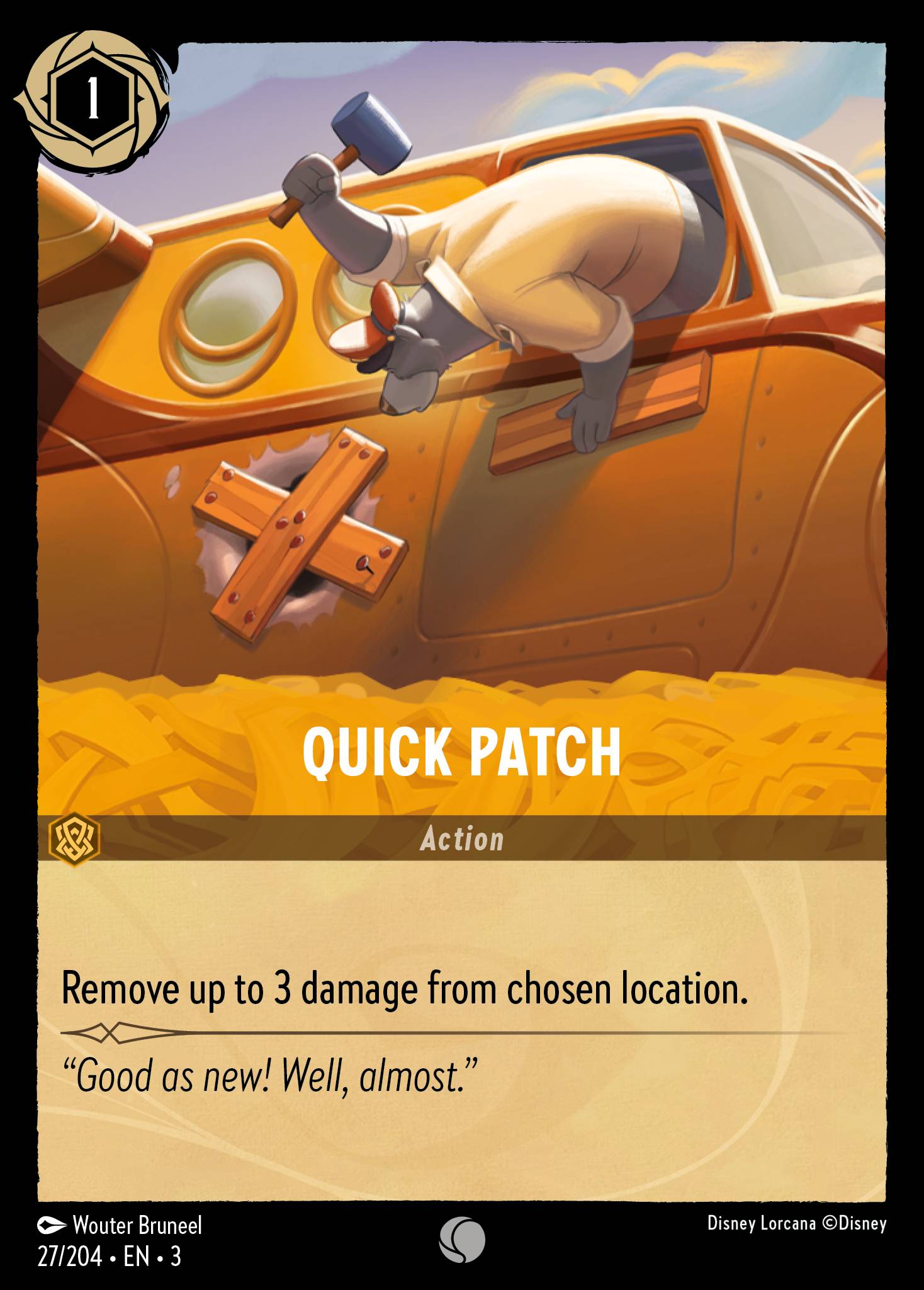Quick Patch Disney Lorcana card