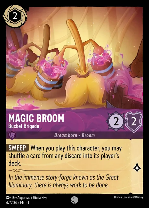 Magic Broom — Bucket Brigade Disney Lorcana card