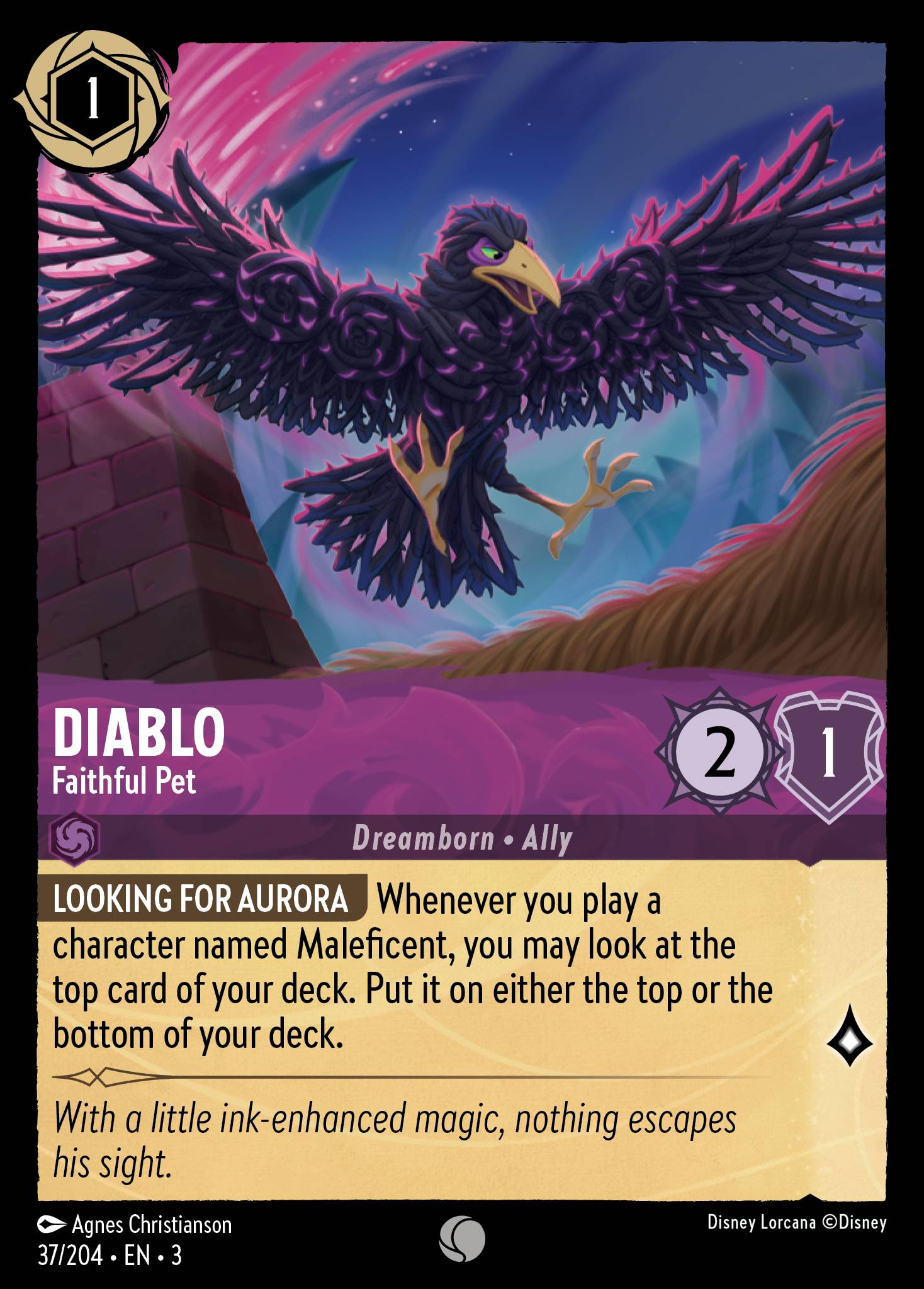 Diablo — Faithful Pet Disney Lorcana card
