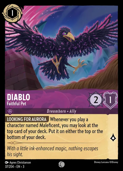 Diablo — Faithful Pet Disney Lorcana card