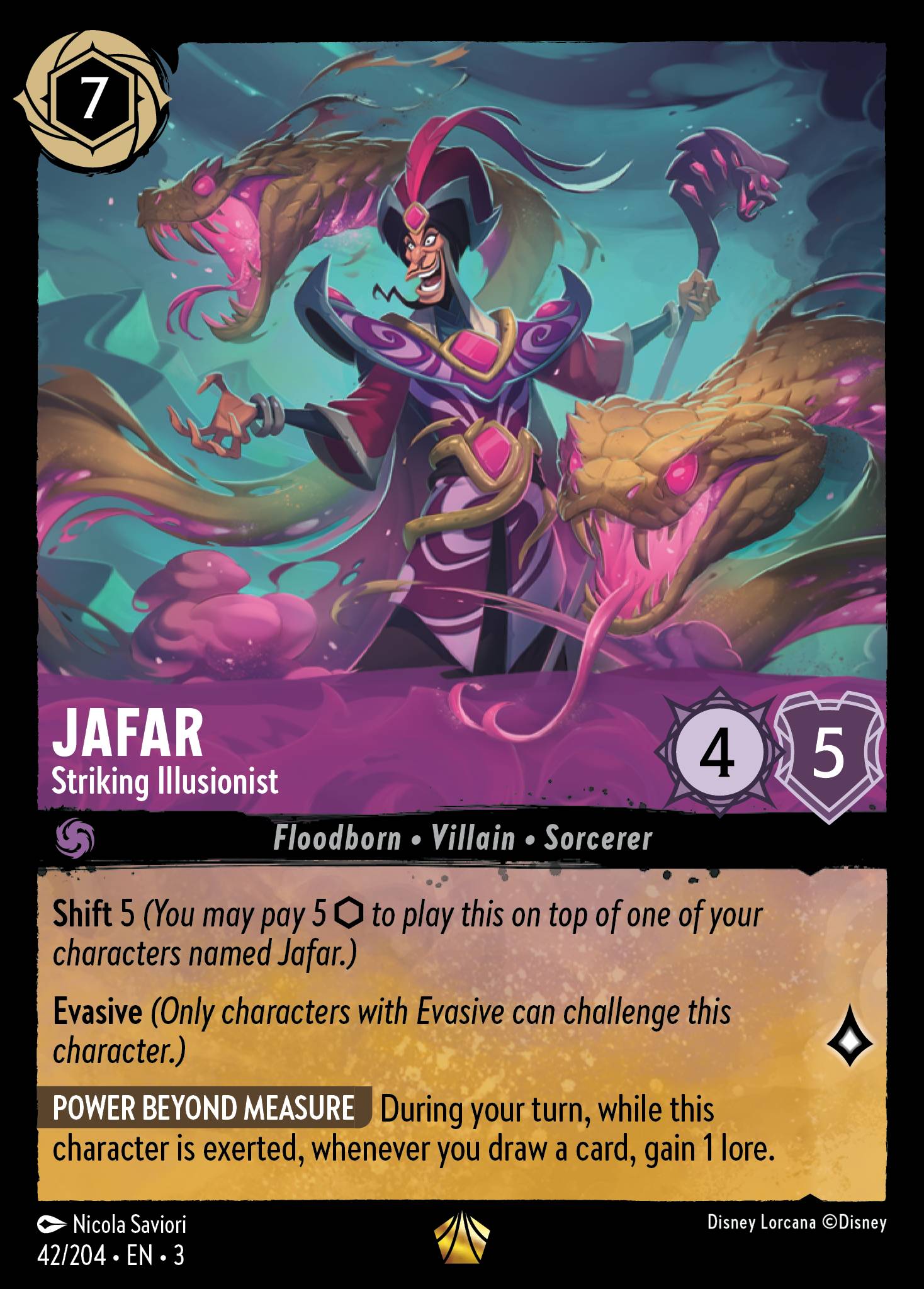 Jafar — Striking Illusionist Disney Lorcana card