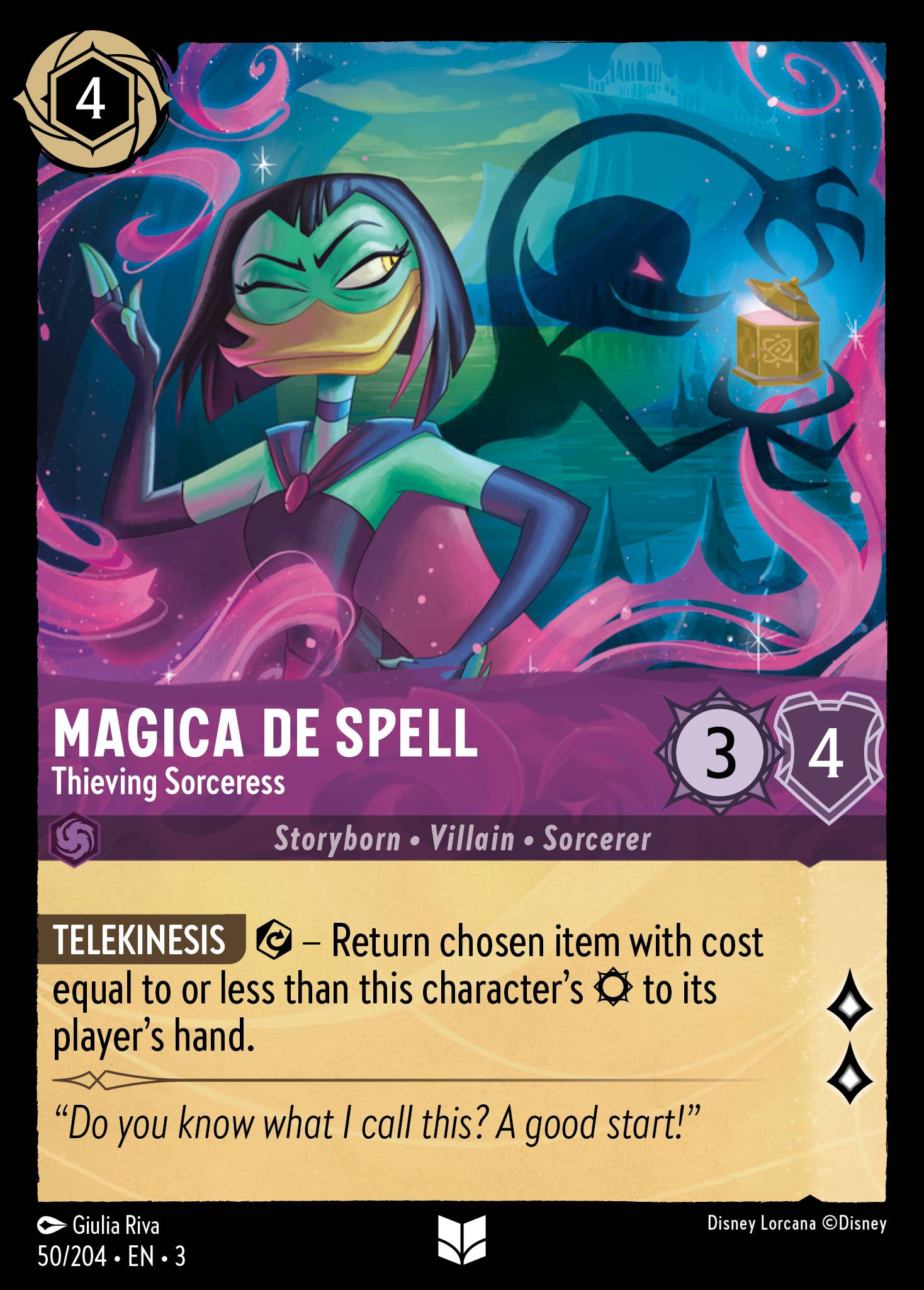 Magica De Spell — Thieving Sorceress Disney Lorcana card