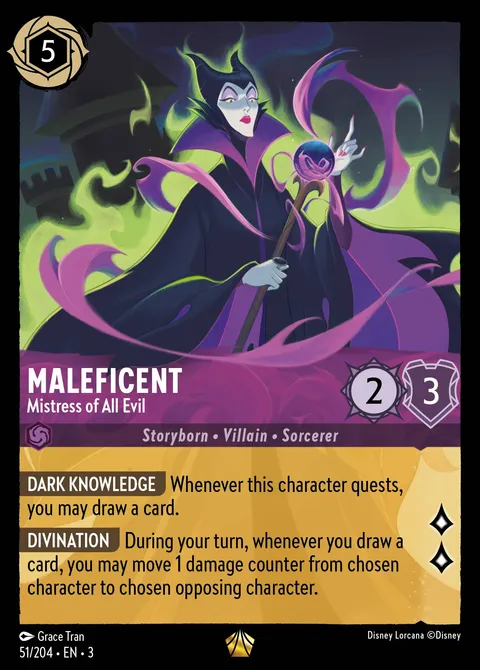 Maleficent — Mistress of All Evil Disney Lorcana card