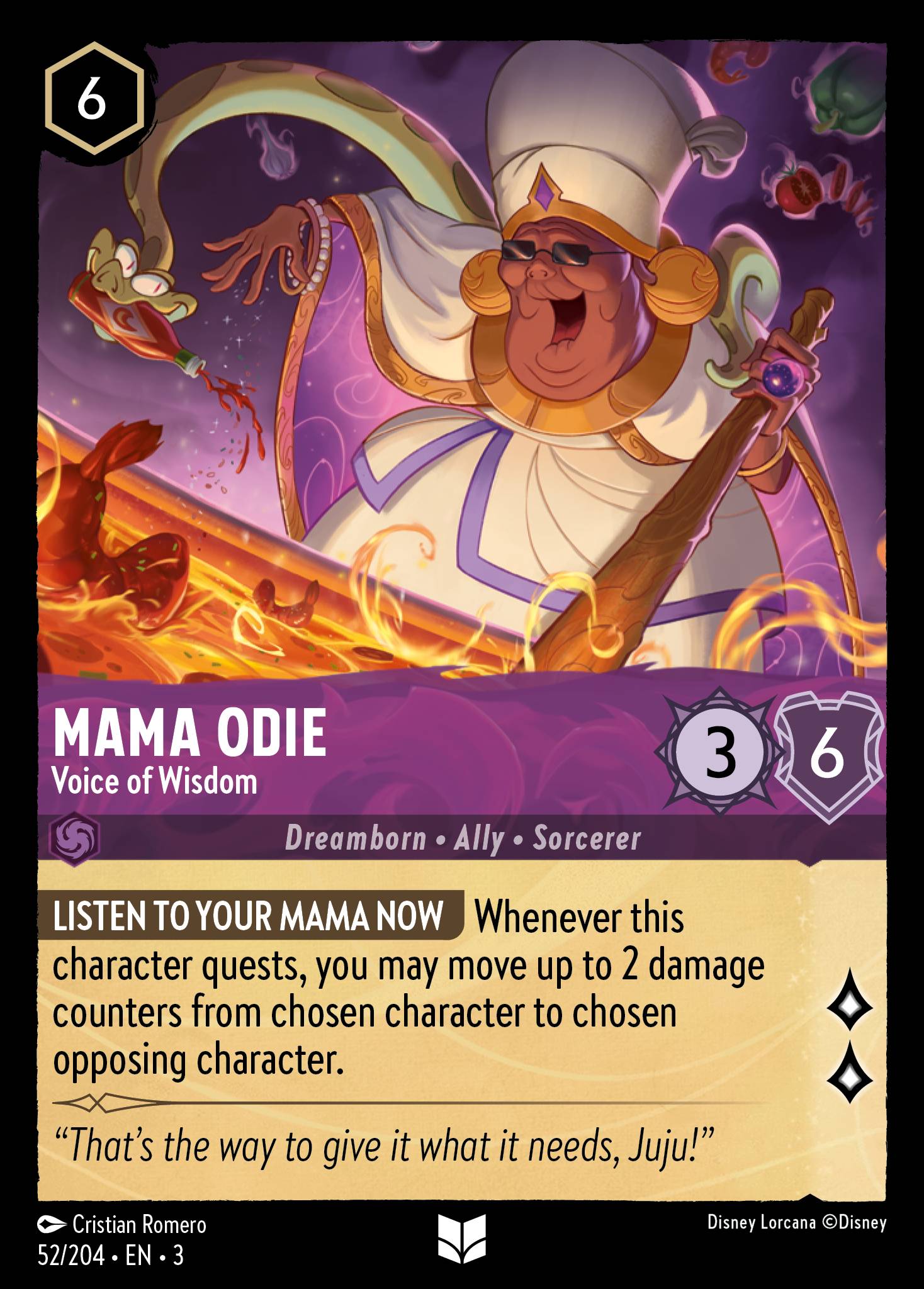 Mama Odie — Voice of Wisdom Disney Lorcana card