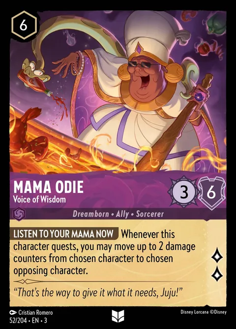 Mama Odie — Voice of Wisdom Disney Lorcana card