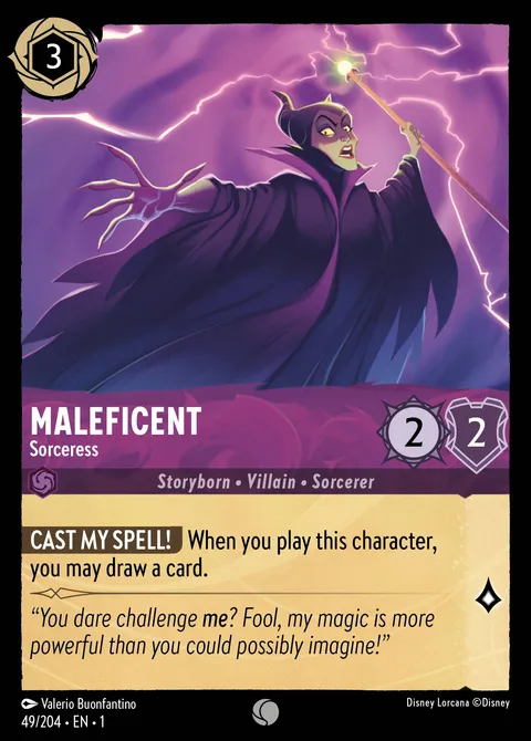 Maleficent — Sorceress Disney Lorcana card